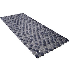 Daysoy 鵝卵石浴室浴缸陽台防滑墊, 01 黑色, 1個