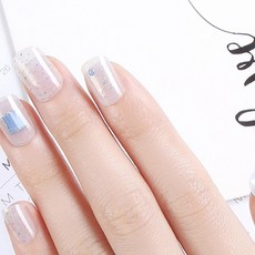 Daysoi 甜蜜假期美甲片 人造指甲 24片組, 02 綻放, 1套