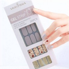 Daysoy 柔和調色盤凝膠指甲貼 30片組, 21 快樂日, 1個