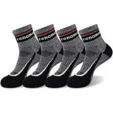 renoma 男士運動緩震登山中筒襪套組 REM-37, 黑色