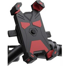 피어니스트 바이크용 휴대폰 거치대 A타입 핸들바형, 레드