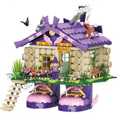 LOZ 마녀의 매직 플라잉 하우스 나노블록, 1개