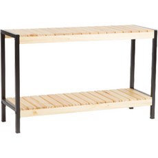 Tristore 鋼木多功能收納盒 800, 原木色(黑框架)