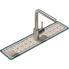 Deisoi Eclly 圖案水龍頭墊 圓形孔 10 x 60 cm, N13, 1個