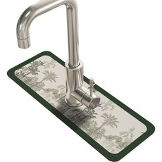 Daysoy Catch 水龍頭墊 13.8 x 38 cm, 04 綠色森林, 1個