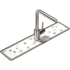 Daysoy圓型水龍頭防濺墊 10*38cm, 1個, N01