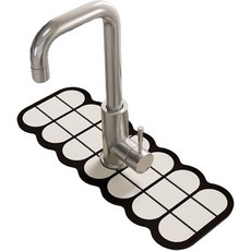 DAYSOY 現代居家水龍頭墊 14 x 60 cm, 01 白色, 1個