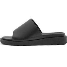 JFG 男款鏤空繫帶拖鞋, 黑色, 260