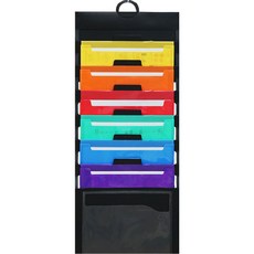 Indi 多彩滑動式A4文件夾, 黑色, 1個