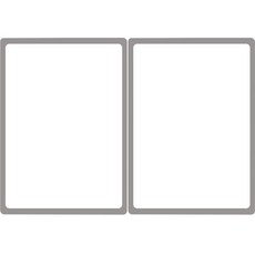 Indie 自黏式口袋文件夾 A3 IH0138, 銀色, 2個