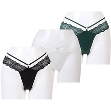 Blingpuru 女性用 Romantiz 無痕T字褲 3件組 BP213