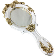 Double J 復古公主手拿鏡, 白色, 1個