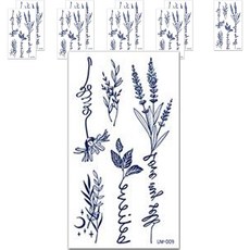 Hotdaysome 紋身貼紙 UM-009, 海軍藍, 10個