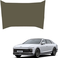 MAYTON 皮革防刮第二排中控台後蓋SC, 卡其色, Hyundai Grandeur GN7