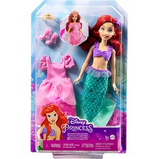 Disney Princesses 迪士尼公主 美泰兒 小美人魚變身娃娃, 混合色