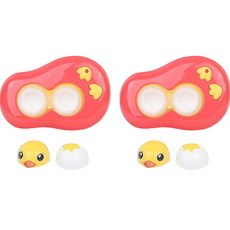 멜라크메 렌즈 세척 접시 보관 오리 케이스 2p