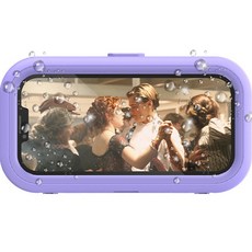 워너프 방수 360 스마트폰 거치 홀더 케이스 파우치, 퍼플, 1개