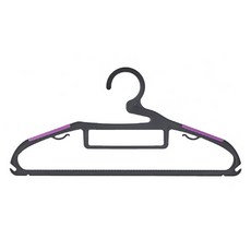 Bonheur 基本款堅固防滑衣架, 50個, 紫色