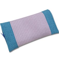 HINOKI ART 頂級扁柏迷你方塊純棉綁帶枕, 淺粉紅色, 1個