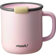 mosh 拿鐵真空馬克杯, 粉紅色, 430ml, 1個
