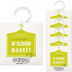 ARONICA 香氛袋 衣櫃芳香劑 掛勾型 正裝, 6個, 花市, 15g