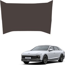 MAYTON The All New皮革第二排中控台後防刮蓋 皮革SC, 深棕色, Hyundai Grandeur GN7