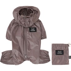 PUPPY ANGEL Air Coverall母犬專用狗狗雨衣, 灰色, 1個