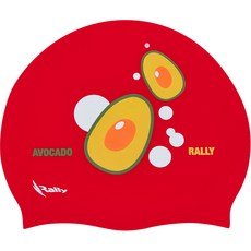 Rally Sports 矽膠成人泳帽 NRUC187, 紅色, 1個