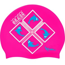 Rally Sports 矽膠成人泳帽 NRUC180, 粉紅色, 1個