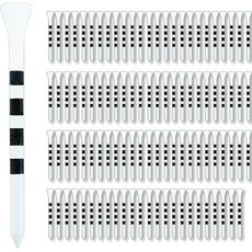 Elsso 熟練者用木製高爾夫球釘 70mm 100入, 白色 + 黑色