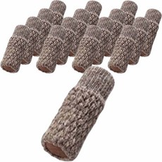 블루리빙 뜨개질 느낌 의자 소음방지 발커버 16p, 꽈배기 브라운