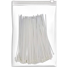엔더 플렉시블 케이블 타이, 200개, 화이트
