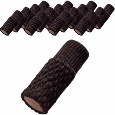 블루리빙 뜨개질 느낌 의자 소음방지 발커버 16p, 꽈배기 다크 브라운