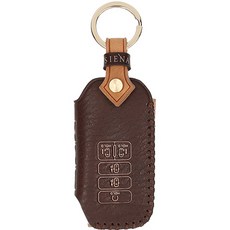 osiena 汽車鑰匙包 智能皮革 佛羅倫斯 鑰匙圈, 栗棕色, 起亞O 9鍵