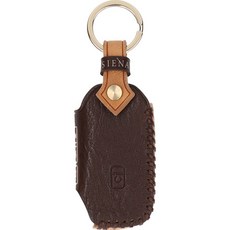 오시에나 차 키케이스 스마트 가죽 피렌체 키홀더, 체스넛브라운, 기아 F 5버튼