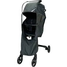 MomnLittle 嬰幼兒用 Royce Trike 嬰兒推車防風罩 + 收納袋組合, 炭灰色(防風罩), 1套