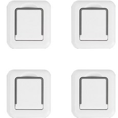 GUNU 원터치 미닫이 안전 잠금장치, 화이트, 4개