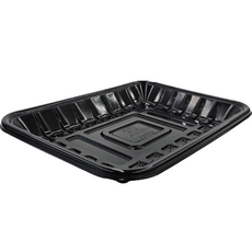 Cheonun Package 生物可分解PLA托盤 18號 黑色, 1個, 600入