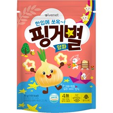 아이배냇 아동용 핑거별 쌀과자, 양파맛, 30g, 1개