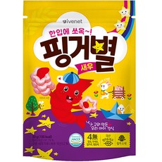 아이배냇 아동용 핑거별 쌀과자, 새우맛, 30g, 1개