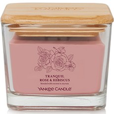 YANKee CANDLe Well-living M 杯裝蠟燭, 寧靜玫瑰與木槿, 318g, 1個