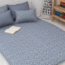 Home Home Semi Micro 熱水加熱電熱毯套 花內, 藍色