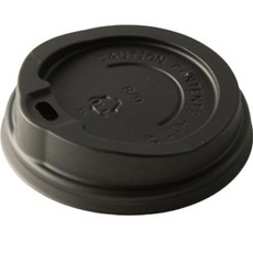 Swan咖啡按壓型蓋子 黑色 90*20mm, 馬克杯型, 100個