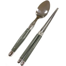 까르투하 오로 한식 커트러리 1인 세트, 그레이, 디너스푼 + 젓가락, 1개