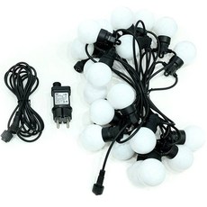 21C Trend 感性露營LED櫻桃黑線白蓋串燈 20顆 6m, 黃光色, 1個