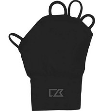 CUTTER&BUCK 中性款高爾夫涼感防曬露指手套 右手用, 黑色