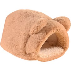 펫플로우 부드럽고 도톰한 애니멀 소동물 은신처 XL, 베이지, 1개
