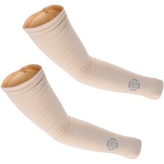 TECH SKIN Hyosung 男士縫合型Ice-tech高爾夫袖套 2入, 米色, 2個