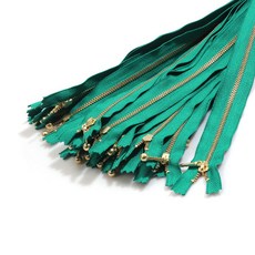 YKK 華可貴 金色拉鍊 1 20cm, 群青綠, 25個