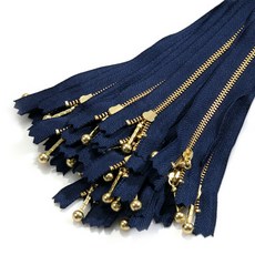 YKK 華可貴 金色拉鍊 1 20cm, 海軍藍, 25個